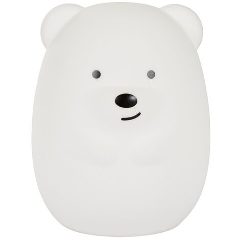 Litecraft Glow Bear Table Lamp LED Children's Night Light - Colour Changing