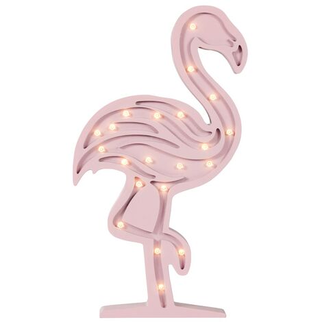 Litecraft Glow Flamingo Table Lamp LED Children's Lighting - Pink