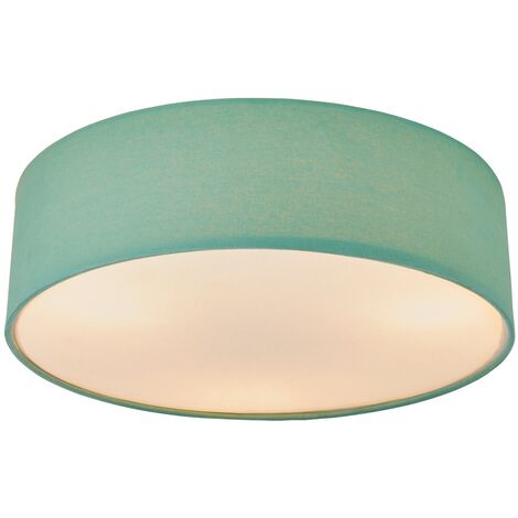Litecraft Glow Flush Mount Circular Ceiling Light - Mint