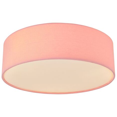 Litecraft Glow Flush Mount Circular Ceiling Light - Pink