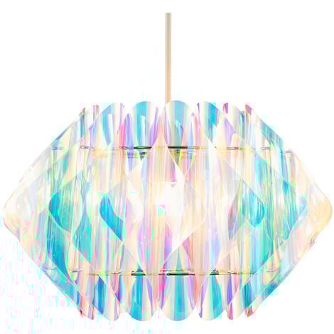 Litecraft Glow Kids Ceiling Light Shade Landon Easy Fit 40cm - Iridescent Tint