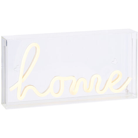 Litecraft Glow Light Box Neon Style Home LED Children's Bedroom Fitting - White