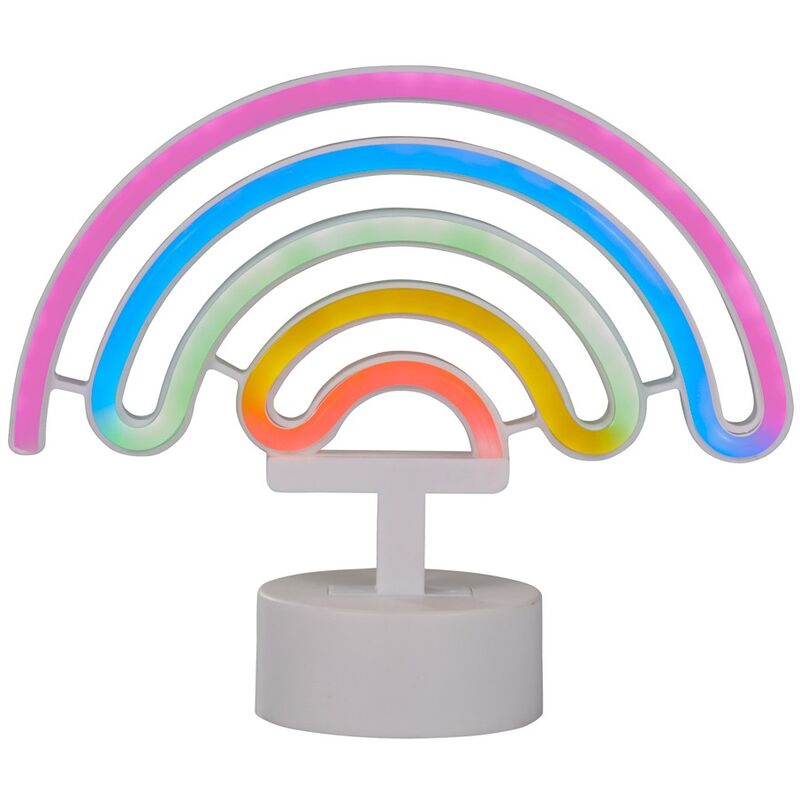 Image of Litecraft Glow Rainbow Neon Table Lamp&hellip;