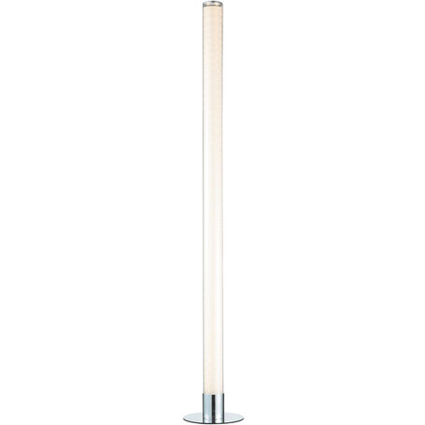 Litecraft Glow Shimmer Floor Lamp Cylinder Colour Changing LED Base - Chrome