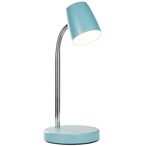 Litecraft Glow Table Lamp 3.5 Watt Integrated LED Adjustable Task Light - Blue