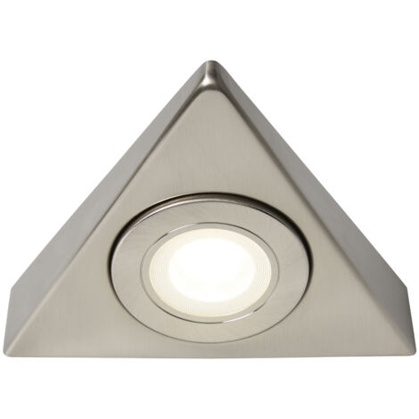 Litecraft Grai Under Cabinet Light Triangular 1.5 Watt CCT LED - Satin Nickel
