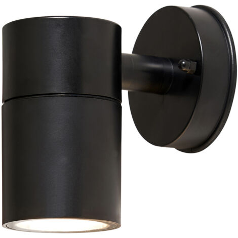 Litecraft Hahn Wall Light Up or Down LED Outdoor IP65 Rated Fitting - Black
