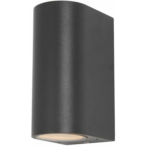 Litecraft Irwell Wall Light Outdoor Up & Down IP44 Rated Fitting - Black