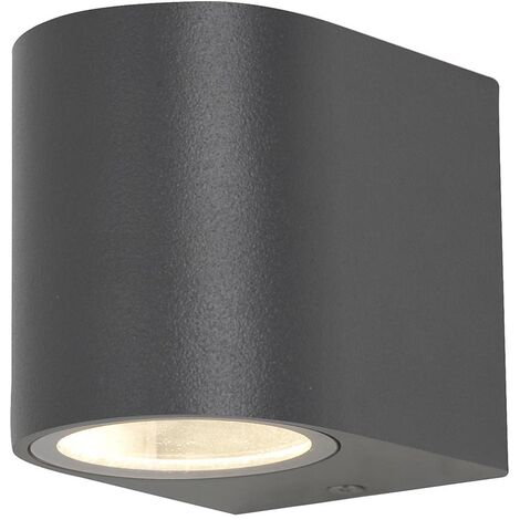 Litecraft Irwell Wall Light Outdoor Up or Down IP44 Rated GU10 Fitting - Black