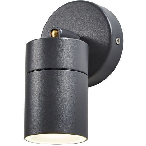 Litecraft Kenn Spotlight Outdoor Wall Ceiling Fitting - Anthracite