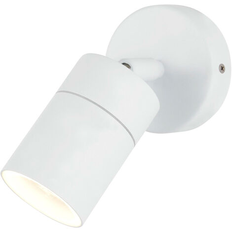 Litecraft Kenn Spotlight Outdoor Wall or Ceiling Adjustable Fitting - White