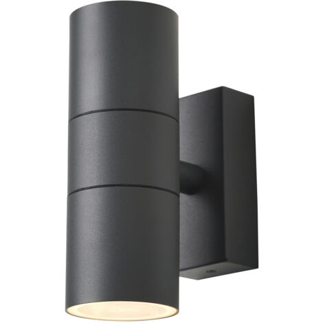 Litecraft Kenn Wall Light Outdoor Up & Down IP65 Rated Fitting - Anthracite