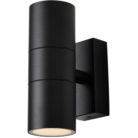 Litecraft Kenn Wall Light Outdoor Up & Down IP65 Rated Fitting - Black