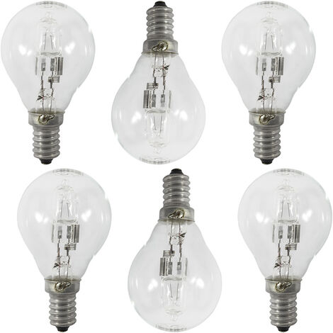 Litecraft Light Bulb 28 Watt E14 Small Edison Screw Golf Ball Fitting - 6 Pack