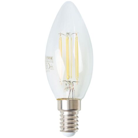 Litecraft Light Bulb 4 Watt E14 Small Edison Screw Candle Natural White LED - Clear
