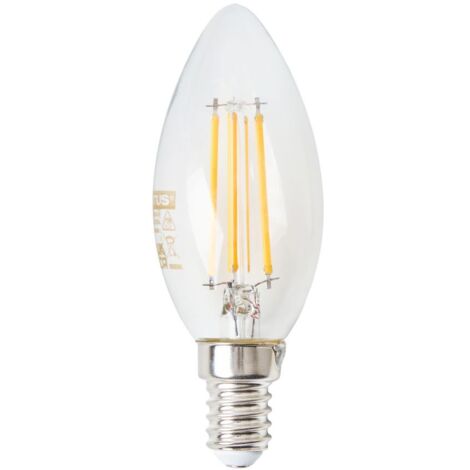 Litecraft Light Bulb 4.5 W E14 Small Edison Screw Candle Warm White LED - Clear