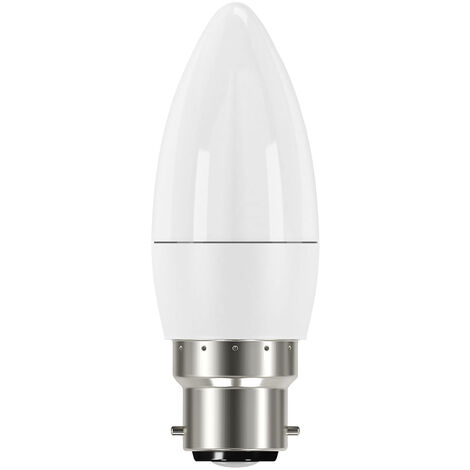 Litecraft Light Bulb 4.9 Watt B22 Bayonet Cap Candle Non Dimmable Daylight White LED
