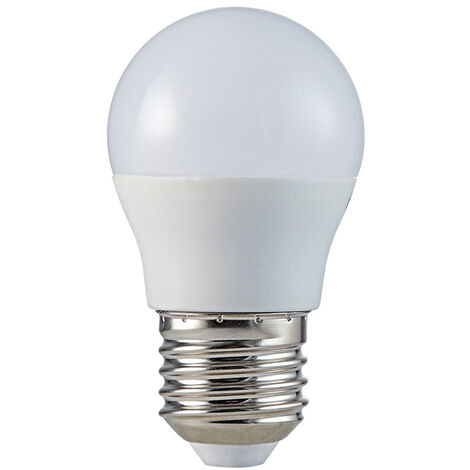 Litecraft Light Bulb 4.9 Watt E27 Edison Screw Golf Ball Daylight White LED in White