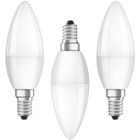 Litecraft Light Bulb 4.9W E14 Small Edison Screw Candle Warm White LED - 3 Pack