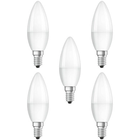 Litecraft Light Bulb 4.9W E14 Small Edison Screw Candle Warm White LED - 5 Pack