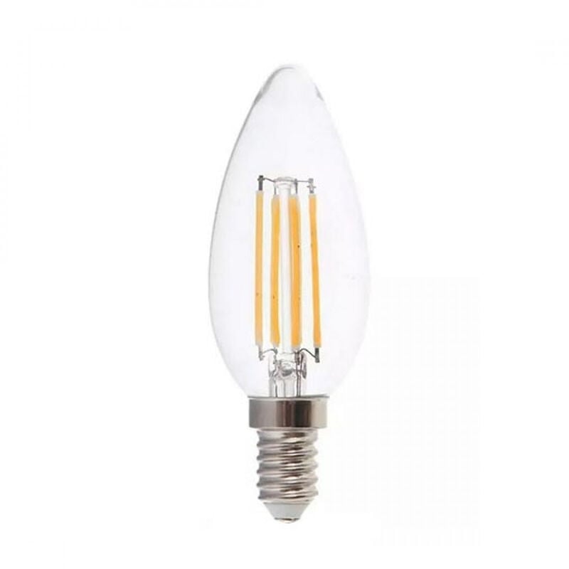 Image of Litecraft - Light Bulb 6 Watt E14 Small Edison Screw Candle Daylight led - Clear