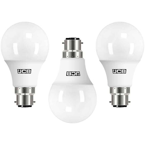 Litecraft Light Bulb 8.5 Watt B22 Bayonet Cap Golf Ball Daylight White LED - 3 Pack