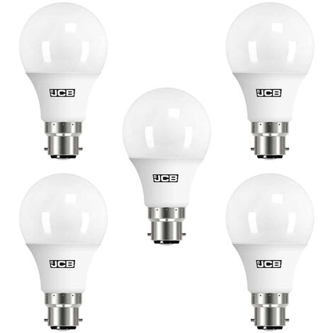 Litecraft Light Bulb 8.5 Watt B22 Bayonet Cap Golf Ball Daylight White LED - 5 Pack