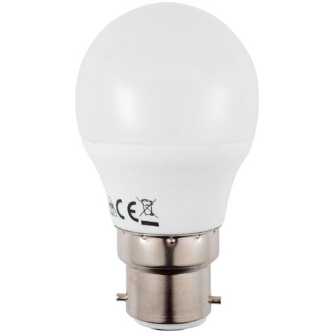 Litecraft Light Bulb B22 Bayonet Cap 6 Watt LED Golf Ball Fitting - Warm White