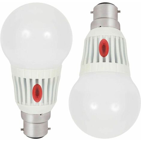 Litecraft Light Bulb B22 Bayonet Cap White With Dusk Till Dawn Sensor - 2 Pack