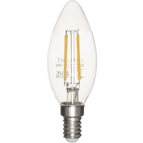 Litecraft Light Bulb E14 Small Edison Screw 4 Watt LED Candle - Warm White