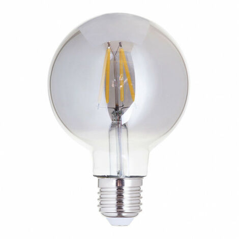 Litecraft Light Bulb E27 Edison Screw 4.5W Globe Natural White LED - Smoke Tint