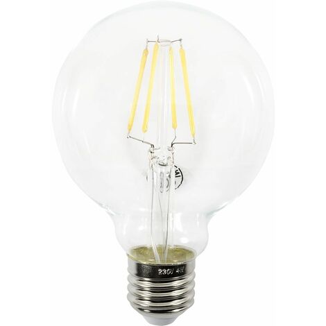 Litecraft Light Bulb E27 Edison Screw 4W LED Filament Globe Lamp - Clear Tint