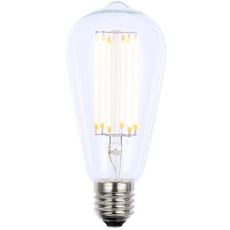 Litecraft Light Bulb E27 Edison Screw 6 Watt Teardrop Filament LED - Clear - Clear
