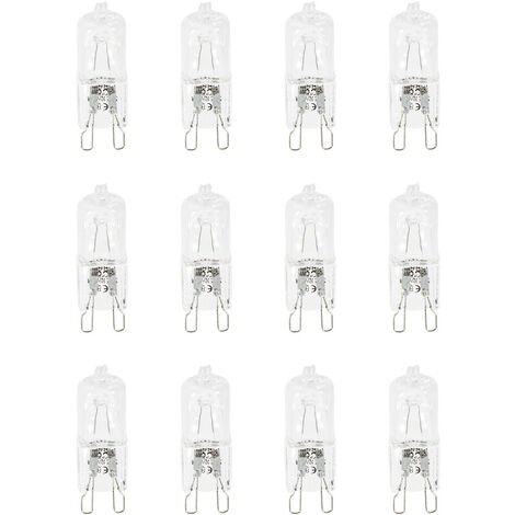 Litecraft Light Bulb G9 Capsule 33W Eco-Halogen Non Dimmable in Clear - 12 Pack