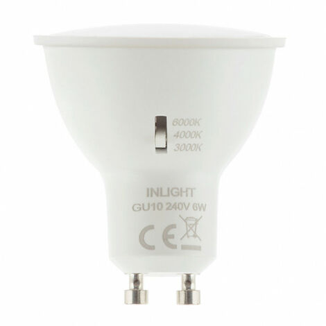 Litecraft Light Bulb GU10 6W LED Colour Temperature Changing Fitting - White