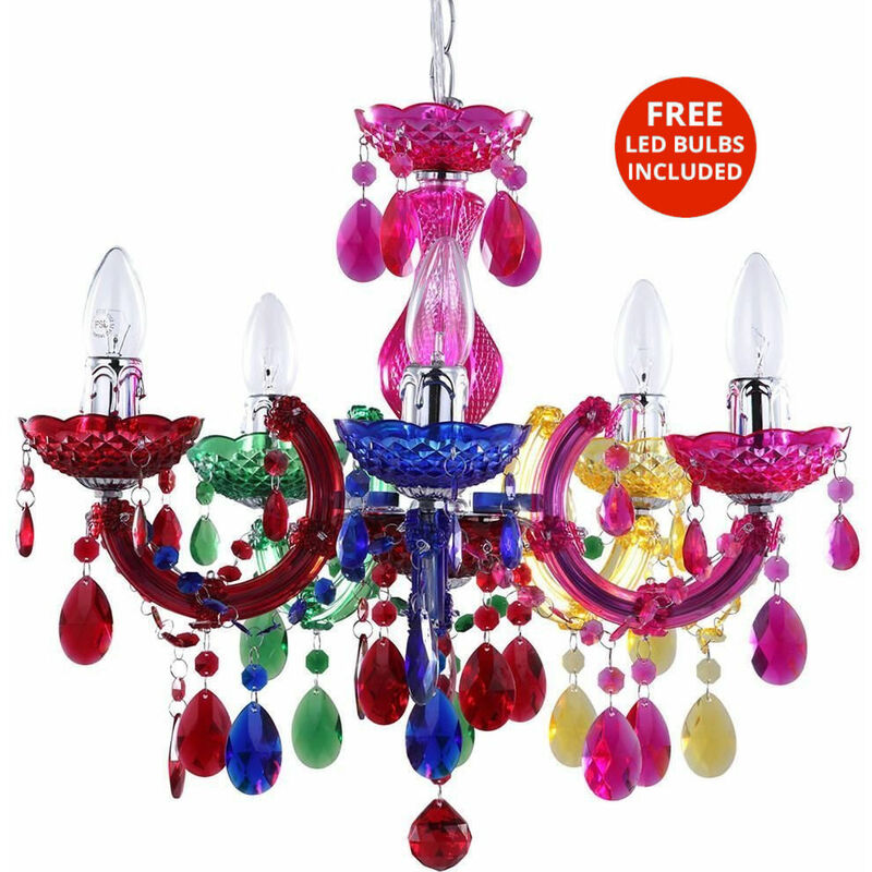 Image of Litecraft Marie Therese Chandelier 5 Arm&hellip;