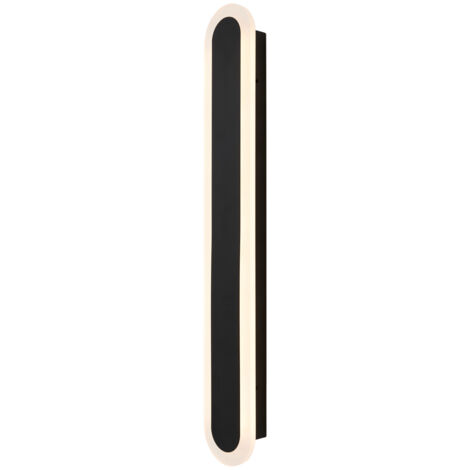 Litecraft Mitali Wall Light Outdoor Linear 16 Watt Integrated CCT LED - Black