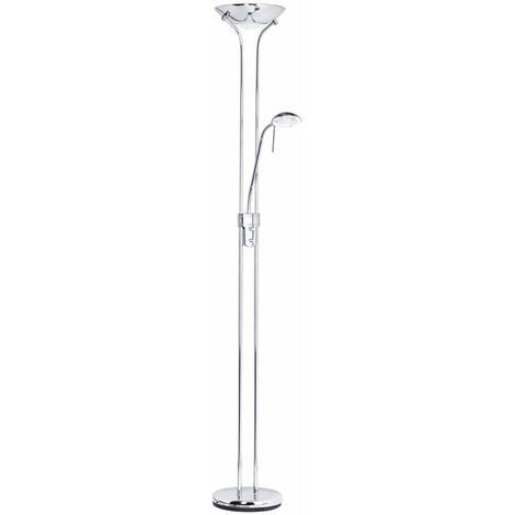 Litecraft Mother & Child Floor Lamp 2 Arm With Bulbs - Polished Chrome