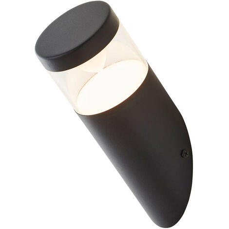 Litecraft Nura Wall Light 4 Watt LED Angled Outdoor IP44 Rated Fitting - Black