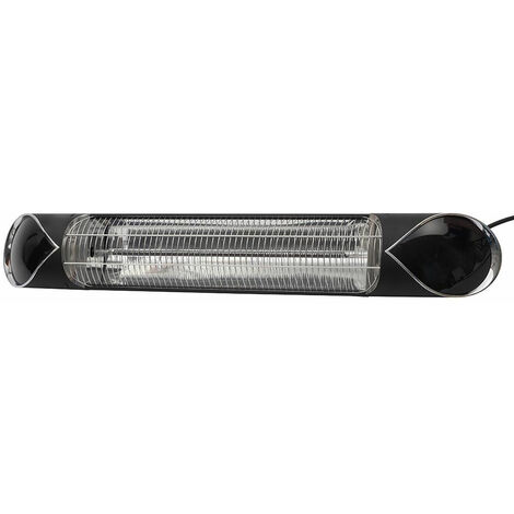 Litecraft Patio Heater 2000W Wall Mount Outdoor IP55 Rated Fitting - Black