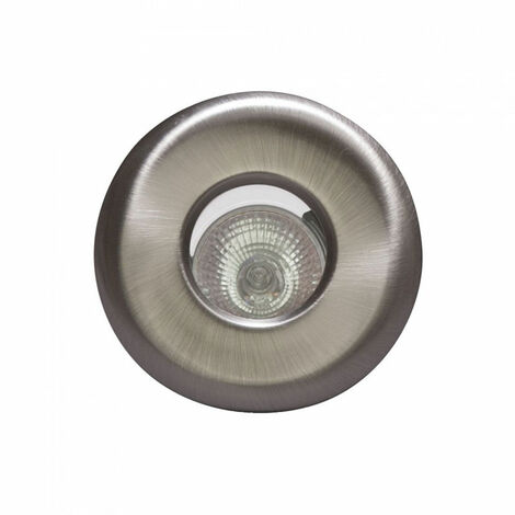Litecraft Penrith Recessed Downlight Fixed Ceiling Spotlight - Brushed Chrome
