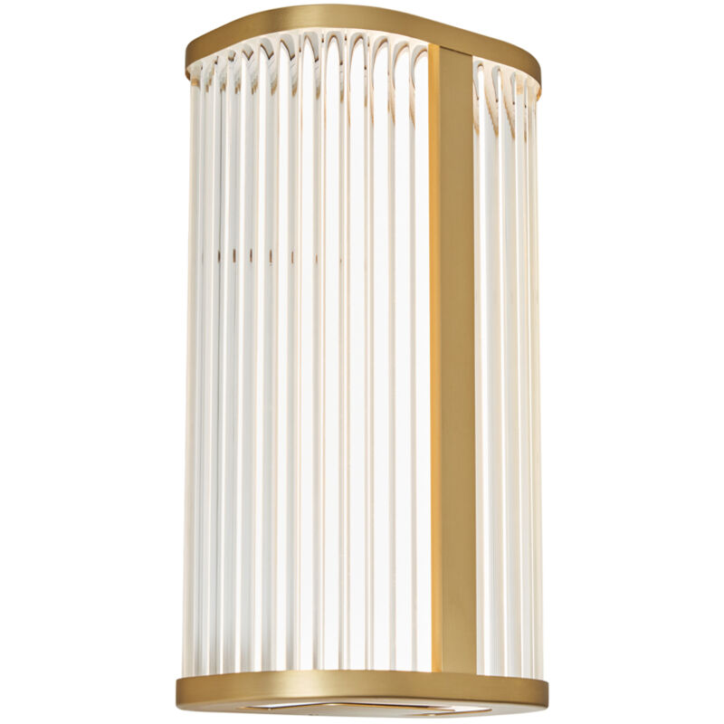 Perseus Bathroom Wall Light 8W cct Integrated led - Satin Brass, Opal - Litecraft