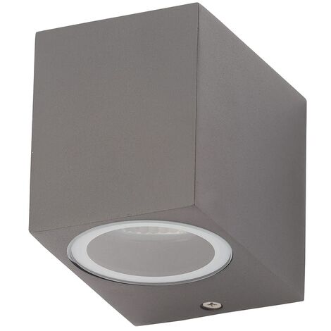 Litecraft Richmond Wall Light Outdoor Up or Down Garden Fitting - Anthracite