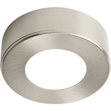 Litecraft Rofa Under Cabinet Light Round 3 Watt CCT LED - Satin Nickel