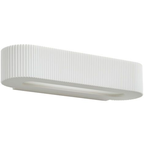 Litecraft Sodhail Wall UpLighter Plaster Curved Indoor Fitting - White