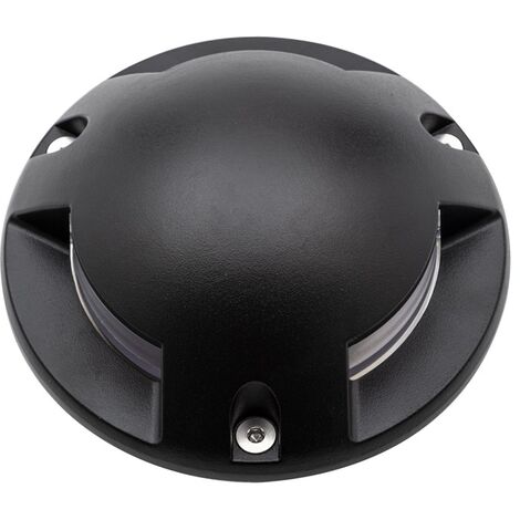 Litecraft Surface Mount Ground Drive Over Light Outdoor IP67 Rated 3 Way - Black