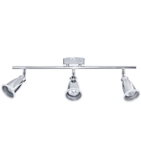 Litecraft Taurus Spotlight Bar Adjustable Bathroom 3 Light - Polished Chrome