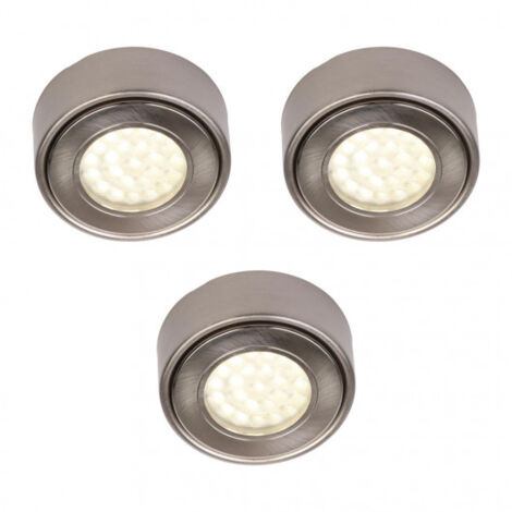 Litecraft Under Cabinet Light 1.5 Watt LED Warm White Fitting - Satin Nickel