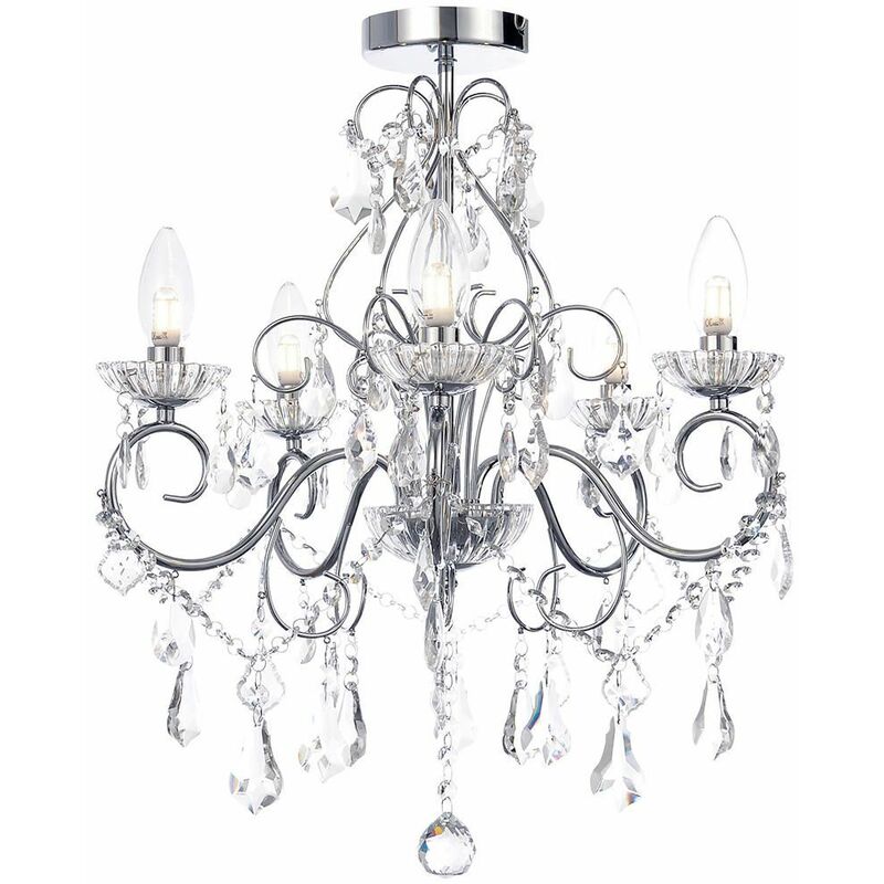 Image of Litecraft - Vara Chandelier Bathroom IP44&hellip;