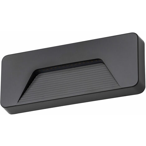 Litecraft Wall Light Outdoor Brick Surface Mount 3 Watt LED Fitting - Anthracite